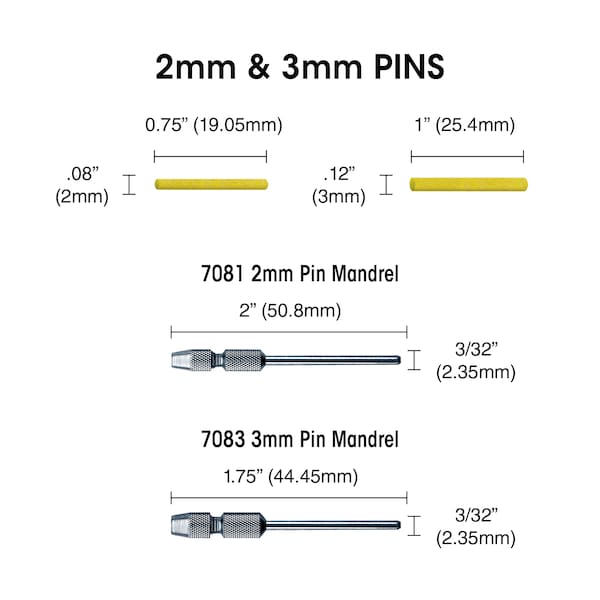 SUNBURST 3MM PINS PEACH 6 MICRON (A/O) 100/BX